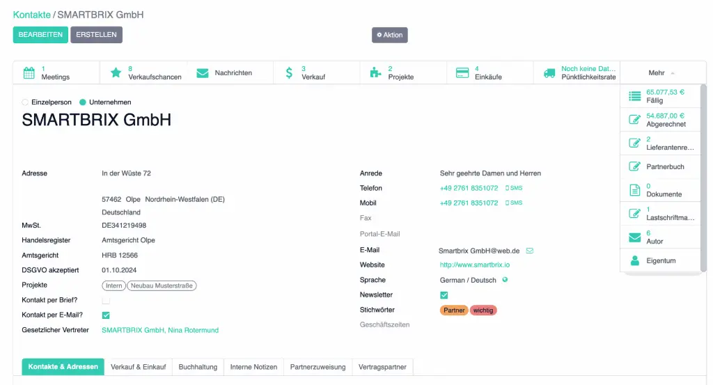 SMARTBRIX Kontakte